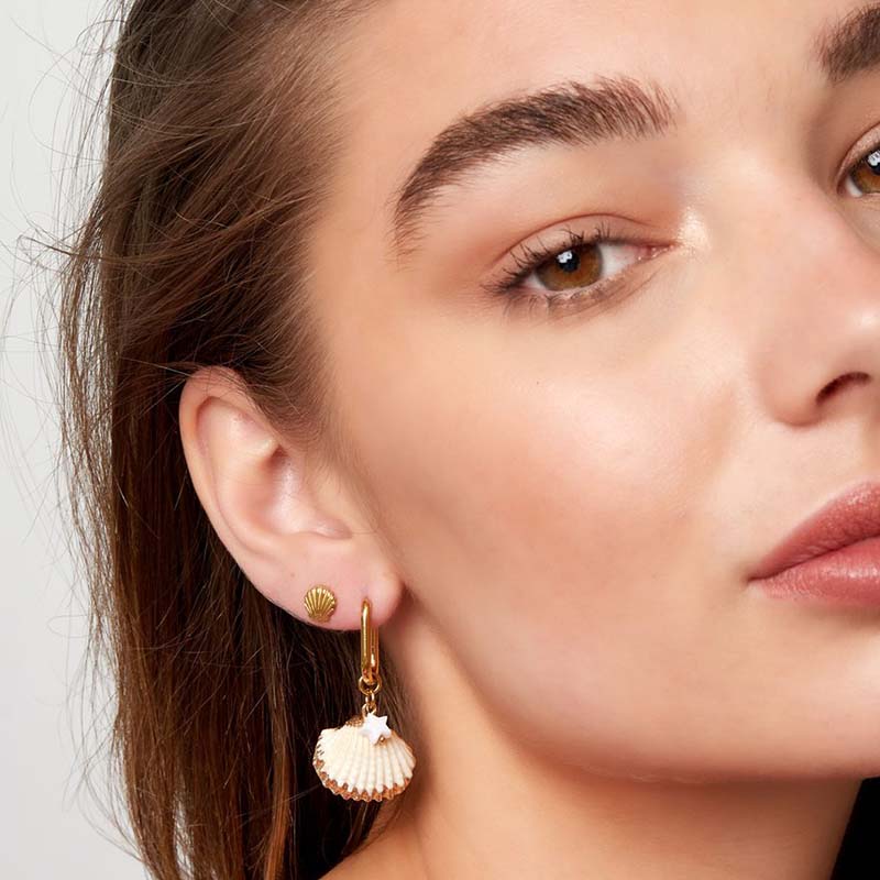 Schelpjes Oorbellen Goud