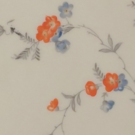 Wandbord bloemen oranje