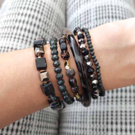 Biba armband zwart - 55056MIX05