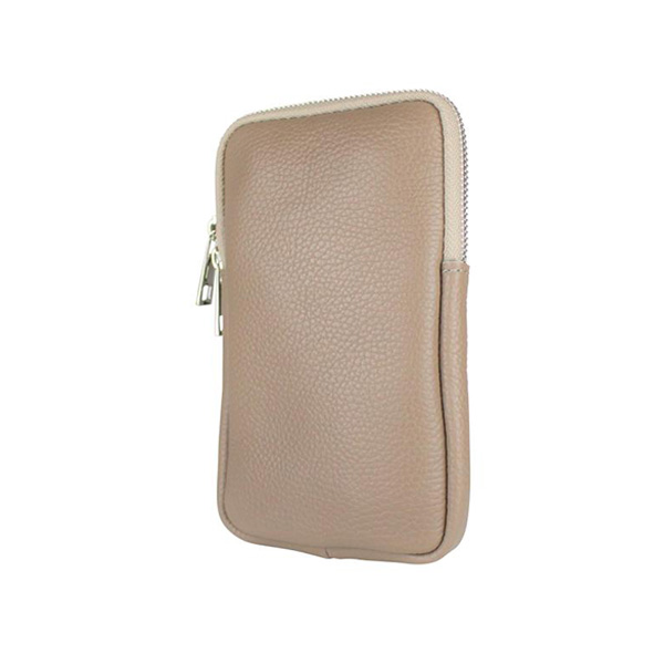 Leren Telefoontasje Taupe - Give Me Some Space