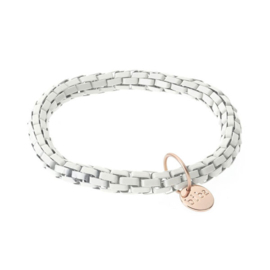 Biba armband metaal wit