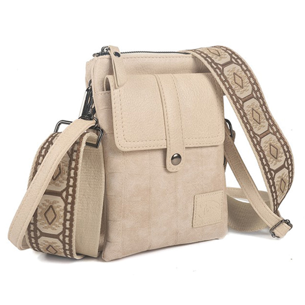 Crossbody Telefoontasje Dames Beige – Tyler