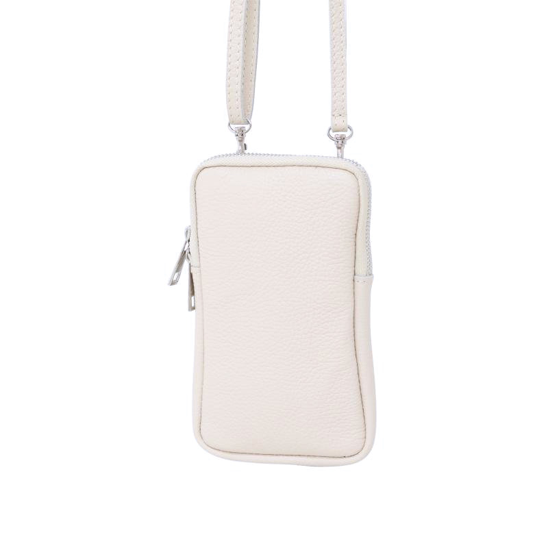 Leren Telefoontasje Beige - Give Me Some Space