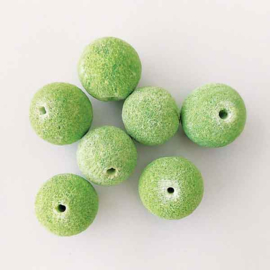 Koraallook kraal rond 20mm groen (per stuk)