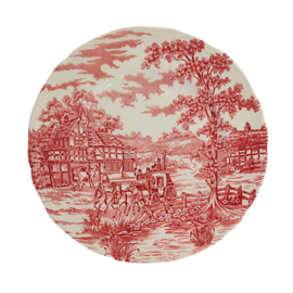 Wandbord paarden rood