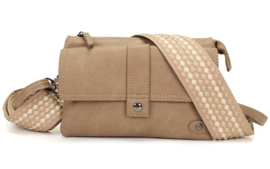 Crossbody en Schoudertas Taupe - Naarden