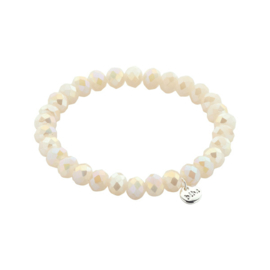 Biba armband 8mm grijs beige