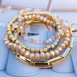 Biba metalen armband goud