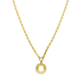 Biba ketting flower goud