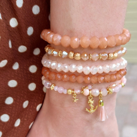 Biba armband 6mm bruin