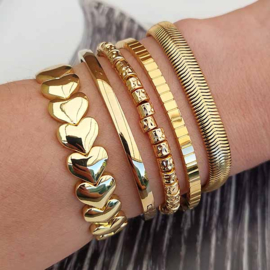 Biba Hartjes Armband Goud - 55192