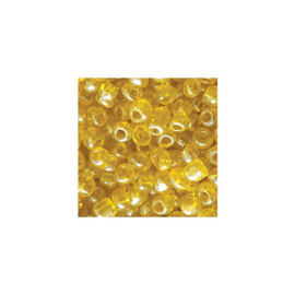 Rocailles 4mm 6/0 geel crystal