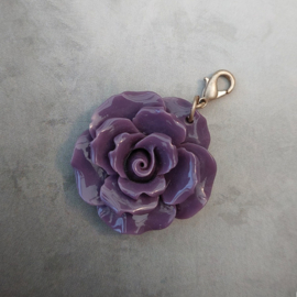 Biba ketting hanger bloem paars