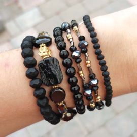 Biba armband zwart - 55057MIX01