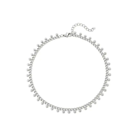 Stainless steel armband bolletjes zilver