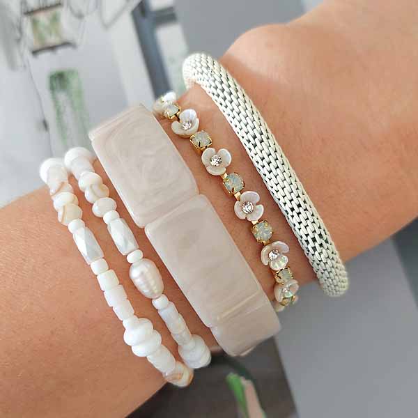 Biba Armband Wit - 55238