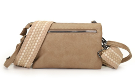 Crossbody en Schoudertas Taupe - Naarden