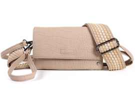 Schoudertasje Taupe - Bussum