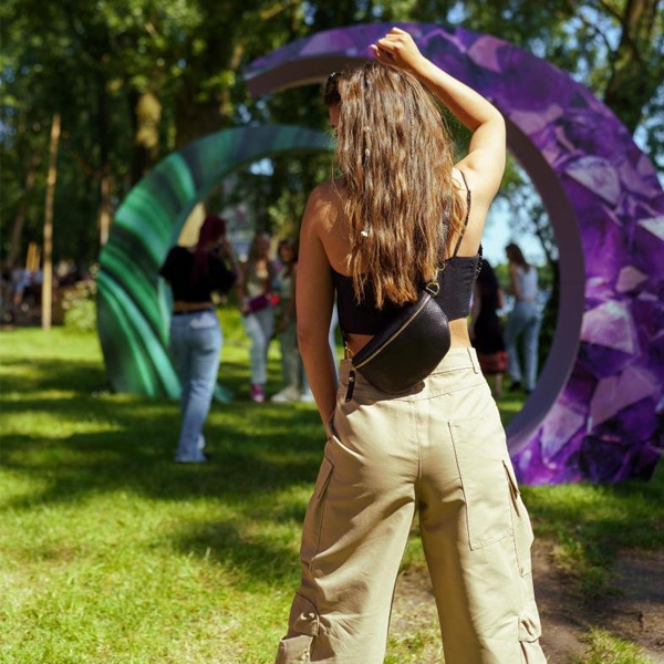 Leren Festival Heuptasje Brique - Funny You