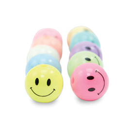 Acryl kralen smiley 8mm multicolor (kralenmix 15 stuks)