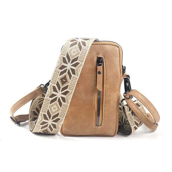 Crossbody Telefoontasje Dames Bruin – Darwin