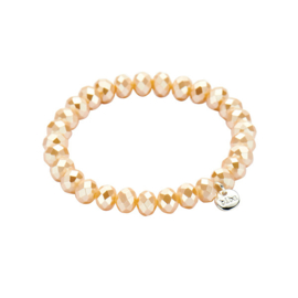 Biba armband 8mm champagne beige