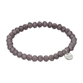 Biba armband 6mm donkergrijs