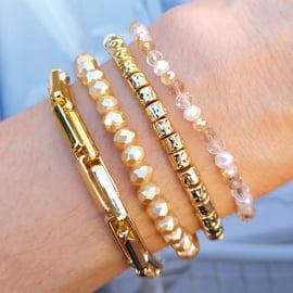 Biba metalen armband goud