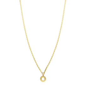 Biba ketting flower goud