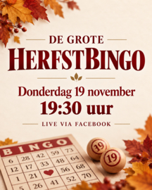 De Grote Herfstbingo 19 November.