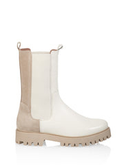 BOCHUM - Bikerboots chelsea - | Off white / Beige