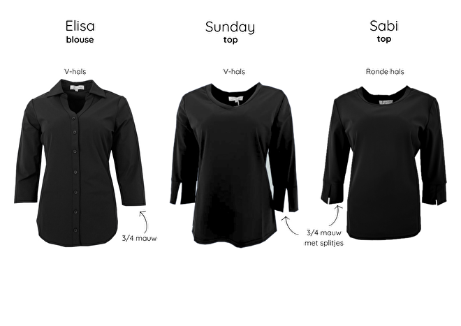 Travelstof blouses travel tops