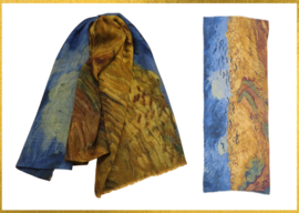 Wollen sjaal van Gogh "Korenveld met kraaien"