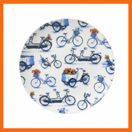 Sierbord 'Delftsblauwe fietsen'