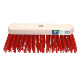 Bezem FSC Kunstvezel Rood - 29 cm