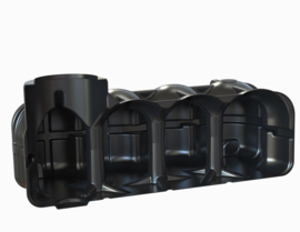 Watertank plat - 5000 L - Pompput