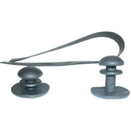 Harmonica Knop Voor Kniebeschermer - KORT