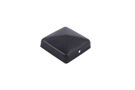 Paalornament punt ZWART - 71 mm