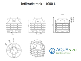 Infiltratie tank - 1000 liter