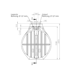 Watertank - Inclusief lip afdichting - 7000 L