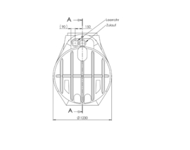 Watertank - Inclusief lip afdichting - 2200 L