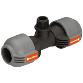 Gardena sprinkler T-stuk 25 mm x 1/2"buitendraad