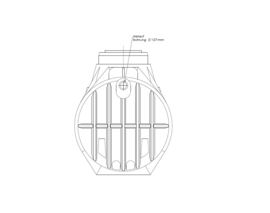 Watertank -  Inclusief lip afdichting - 4000 L