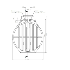 Watertank - Inclusief wisselstroomfilter en instroom demper - 5300 L