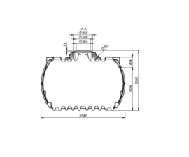 Watertank - Inclusief lip afdichting - 12500 L