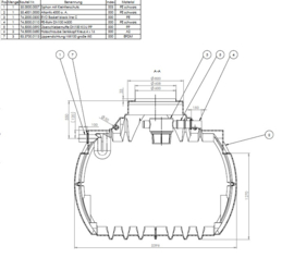 Watertank - Inclusief korffilter - 4000 L
