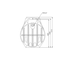 Watertank - Inclusief lip afdichting - 2200 L
