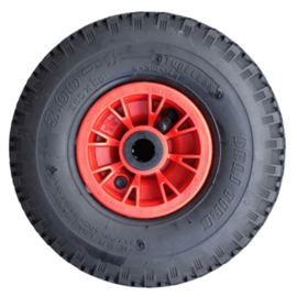 Fort Steekwagenwiel 300-4 (260x85) - 2PLY Rood