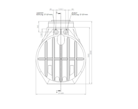 Watertank -  Inclusief lip afdichting - 4000 L