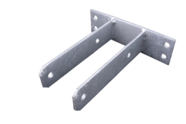 U-pergolasteun op plaat - 71 mm